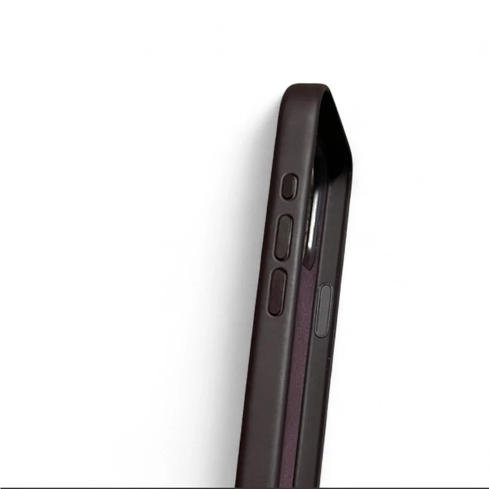 Apple iPhone 15 Pro Max MagSafe Leather Case Purple Free Shipping